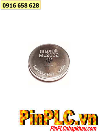 Maxell ML2032, Pin sạc 3V lithium Maxell ML2032 chính hãng, Xuất xứ NHẬT